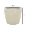 Papatya Serisi 34X30 Beton Saksı