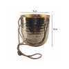 Askılı Gold Metal Saksı 15X18 Cm