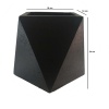 Prizma Serisi Beton Saksı 18x24 Cm (Siyah)