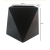 Prizma Serisi Beton Saksı 24,5x46 Cm (Siyah)