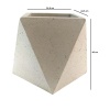 Prizma Serisi Beton 24,5x46 Cm (Krem)