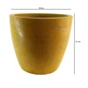 Papatya Serisi Beton Saksı 29x31 Cm (Hardal)