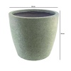 Papatya Serisi Beton Saksı 38x39 Cm (Yeşil)