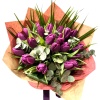 Tulipa (Lale) Mor 20 adet Buketi-1