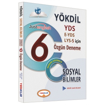 Yediiklim Yayıncılık YÖKDİL Sosyal Bilimler Tamamı Çözümlü 6 Özgün Deneme