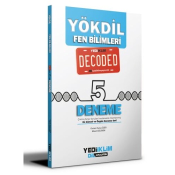 Yediiklim Yayınları YÖKDİL Fen Bilimleri Decoded 5 Deneme