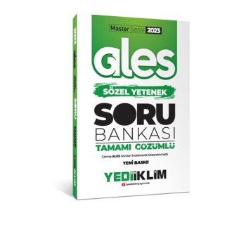 Yediiklim Yayınları 2023 Master Serisi Ales Sözel Yetenek Tamamı Çözümlü Soru Bankası