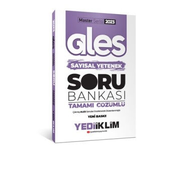 Yediiklim Yayınları 2023 Master Serisi Ales Sayısal Yetenek Tamamı Çözümlü Soru Bankası
