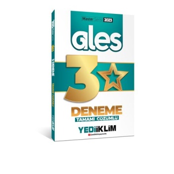 Yediiklim Yayınları 2023 Master Serisi Ales Tamamı Çözümlü 3 Yıldız Deneme