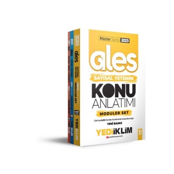 Yediiklim Yayınları 2023 Master Serisi Ales Konu Anlatımlı Modüler Set (3 Cilt)