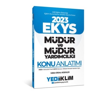 Yediiklim Yayınları 2023 MEB EKYS Müdür ve Müdür Yardımcılığı Konu Anlatımı