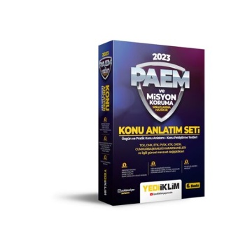 Yediiklim Yayınları 2023 PAEM ve Misyon Koruma Sınavlarına Hazırlık Konu Anlatım Seti