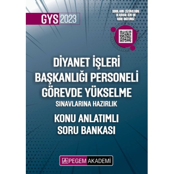 2023 Diyanet İşleri Başkanlığı Personeli Görevde Yükselme Sınavlarına Hazırlık Konu Anlatımlı Soru B