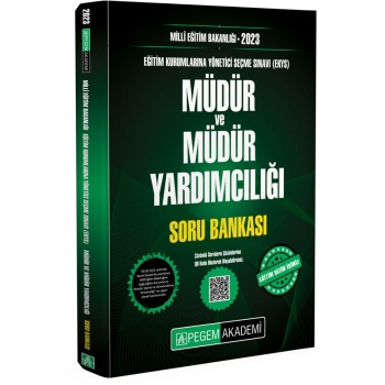 2023 MİLLÎ EĞİTİM BAKANLIĞI EKYS Müdür Ve Müdür Yardımcılığı Soru Bankası