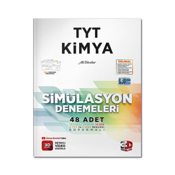 2023 TYT 3D Simülasyon Kimya Denemeleri3D Yayınları