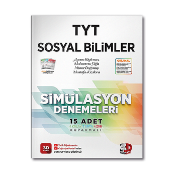 2023 TYT Sosyal Bilimler Simülasyon Denemeleri 3D Yayınları