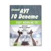 AYT Eşit Ağırlık Çözümlü 10 Deneme Delta Kültür Yayınevi