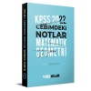 Yediiklim Yayınları 2022 KPSS Cebimdeki Notlar Matematik-Geometri Kitapçığı