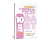 Yediiklim Yayınları 2023 ÖABT Türk Dili ve Edebiyatı Öğretmenliği Tamamı Çözümlü 10 Deneme