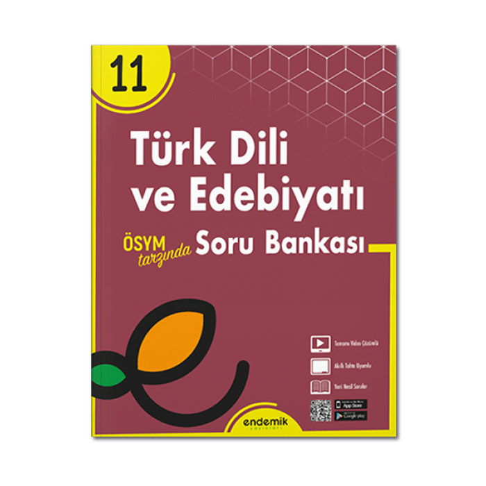 11. Sınıf Türk Dili ve Edebiyatı Soru Bankası Endemik Yayınları