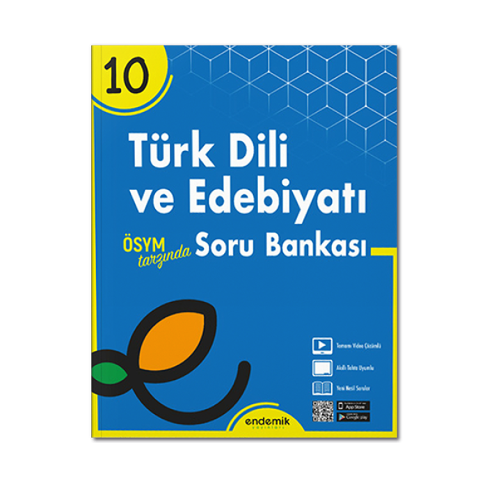 10. Sınıf Türk Dili ve Edebiyatı Soru Bankası Endemik Yayınları
