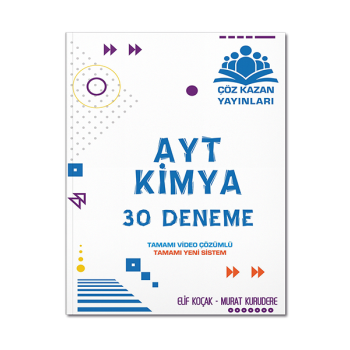 AYT Kimya 30lu Deneme Sınavı Çöz Kazan Yayınları