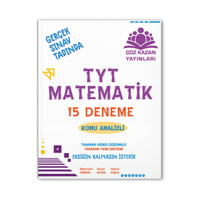 TYT Matematik 15li Deneme Sınavı-Konu Analizli Çöz Kazan Yayınları