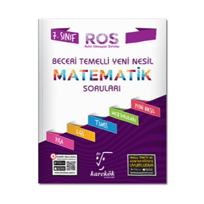 7. Sınıf Beceri Temelli ROS Matematik Soruları Karekök Yayınları
