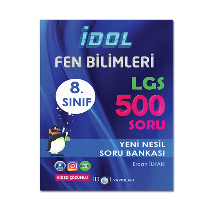8. Sınıf LGS Yüksek Performans Fen Bilimleri 500 Soru Bankası İdol Yayınları