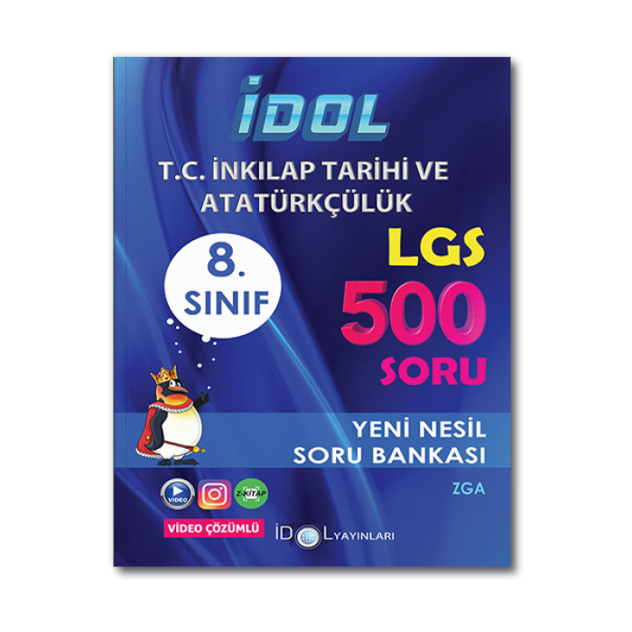 8. Sınıf LGS Yüksek Performans TC İnkılap Tarihi 500 Soru Bankası İdol Yayınları