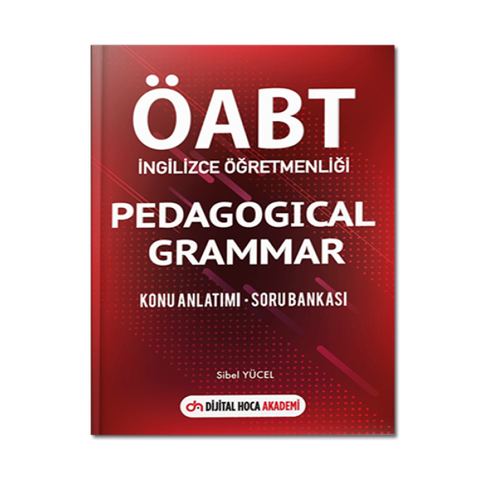 2022 ÖABT İngilizce Öğretmenliği Pedagogical Grammer Konu Anlatımı Soru Bankası Dijital Hoca Akademi