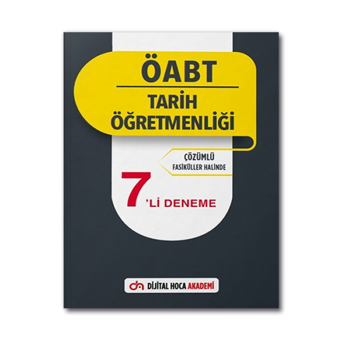 2022 ÖABT Tarih Öğretmenliği Çözümlü 7li Deneme Dijital Hoca Akademi