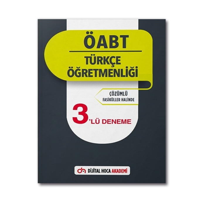 2022 ÖABT Türkçe Öğretmenliği Çözümlü 3lü Deneme Dijital Hoca Akademi