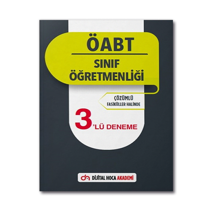 2022 ÖABT Sınıf Öğretmenliği Çözümlü 3lü Deneme Dijital Hoca Akademi