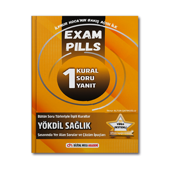 YÖKDİL Sağlık Exam Pills 1 Kural Soru Yanıt Dijital Hoca Akademi