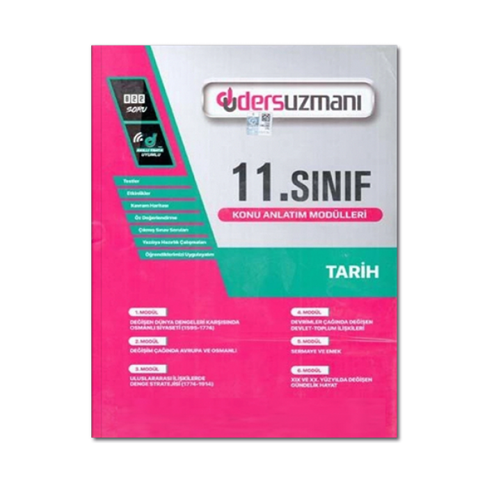 11. Sınıf Tarih Konu Anlatım Modülleri Ders Uzmanı Yayınları