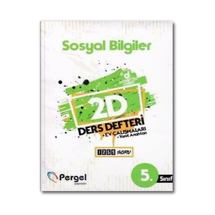 5. Sınıf Sosyal Bilgiler 2D Ders Defteri Ev Çalışmaları Pergel Yayınları