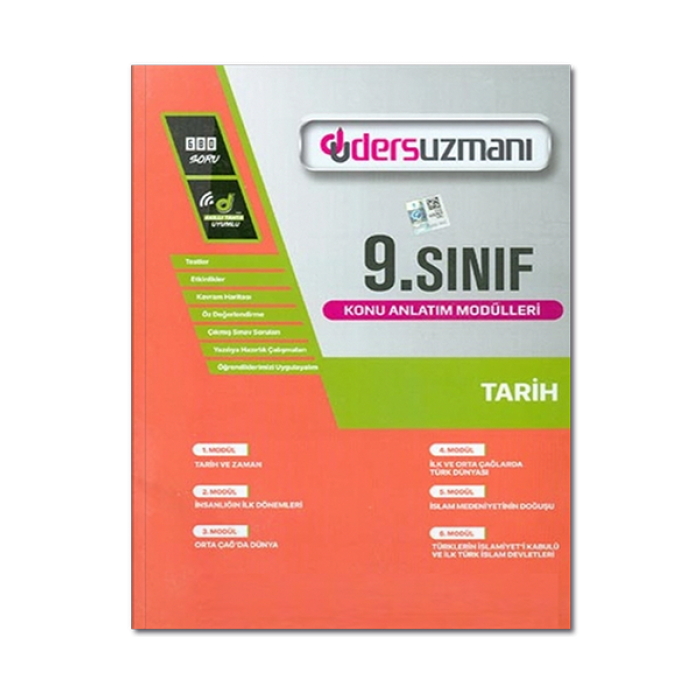 9. Sınıf Tarih Konu Anlatım Modülleri Ders Uzmanı Yayınları