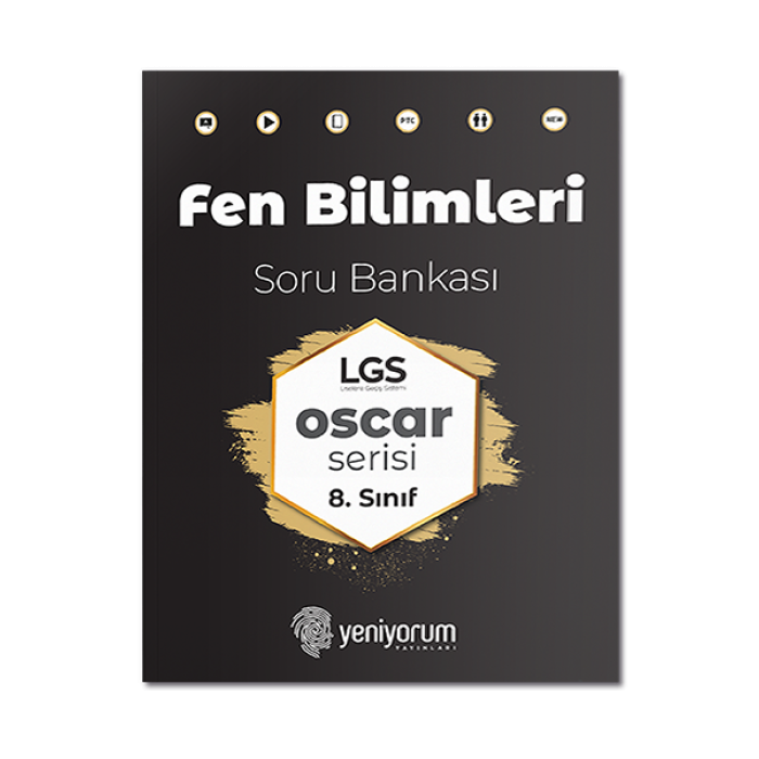 LGS 8. Sınıf Fen Bilimleri Soru Bankası Oscar Serisi Yeni Yorum Yayınları