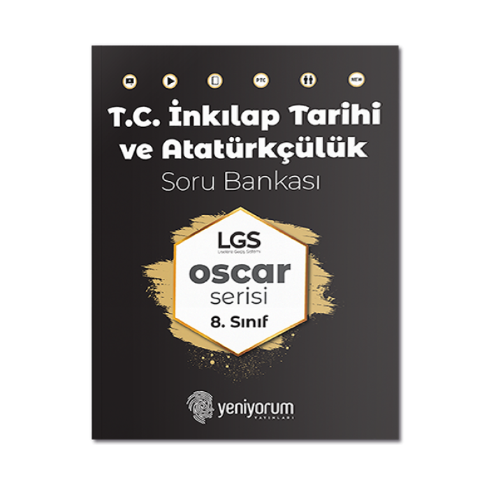 LGS 8. Sınıf İnkılap Tarihi Soru Bankası Oscar Serisi Yeni Yorum Yayınları