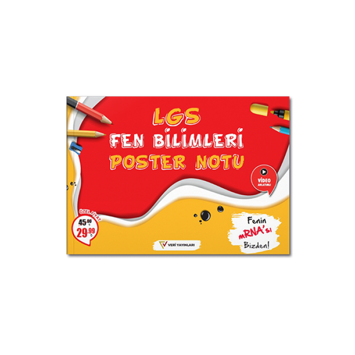 8. Sınıf LGS Fen Bilimleri Poster Notu Veri Yayınları