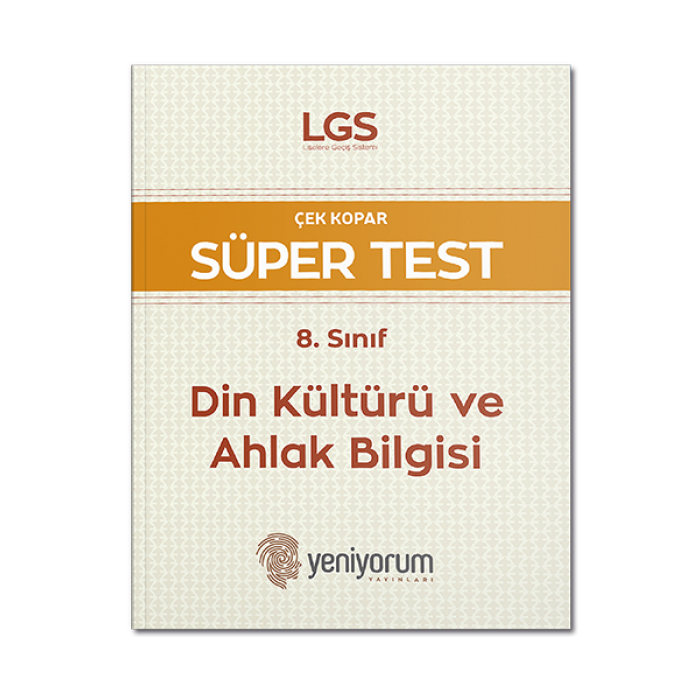 LGS 8. Sınıf Din Kültürü Çek Kopar Süper Test Yeni Yorum Yayınları