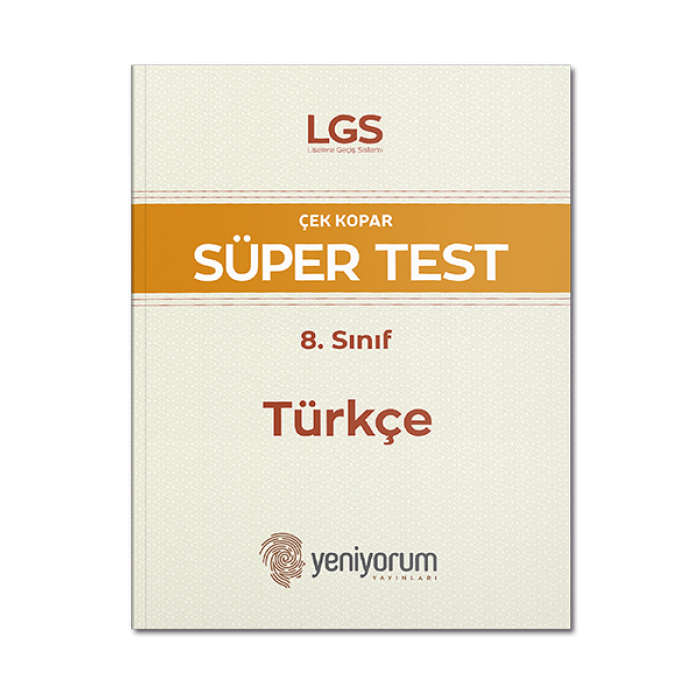 LGS 8. Sınıf Türkçe Çek Kopar Süper Test Yeni Yorum Yayınları