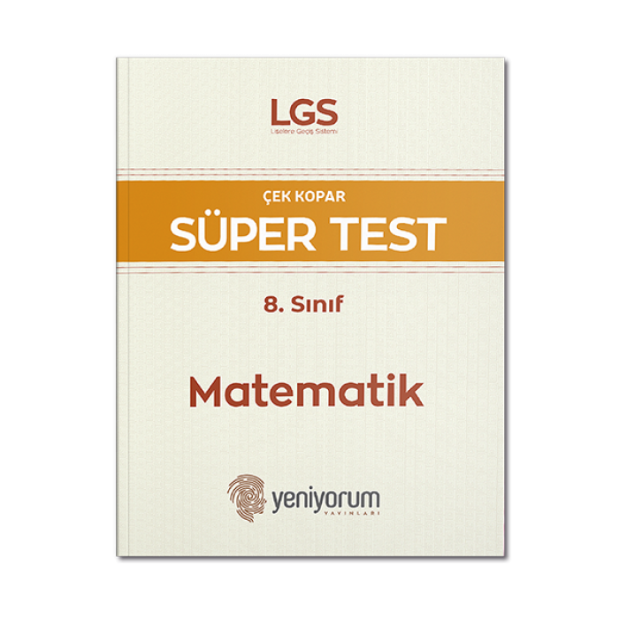 LGS 8. Sınıf Matematik Çek Kopar Süper Test Yeni Yorum Yayınları