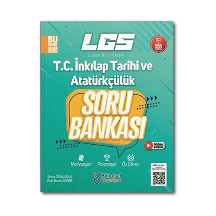 8. Sınıf LGS T.C. İnkilap Tarihi ve Atatürkçülük Soru Bankası Bilinçsel Yayınları