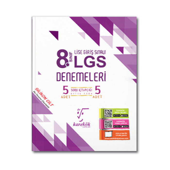 8. Sınıf LGS 5 li Denemeleri Karekök Yayınları