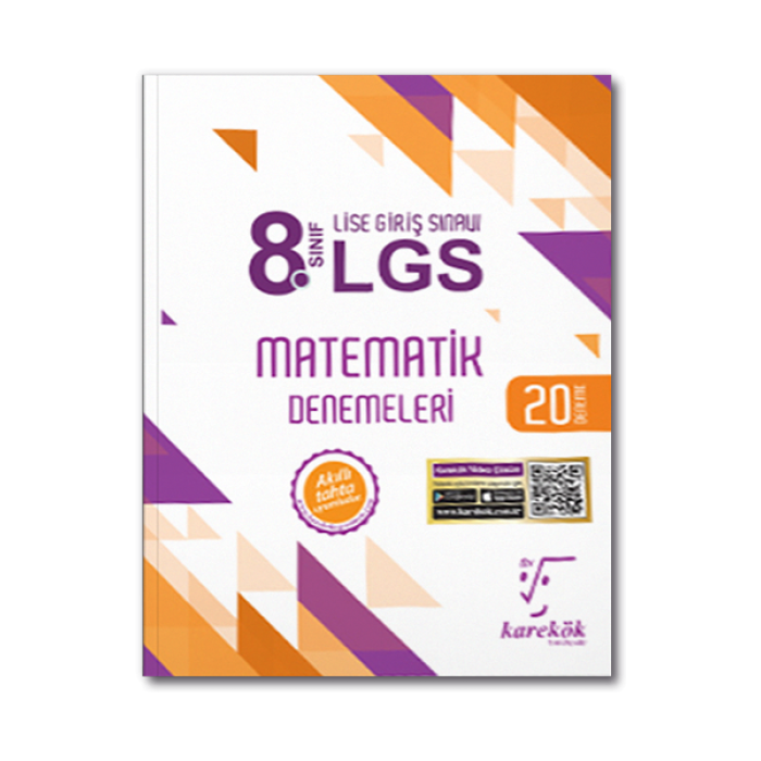 8.Sınıf LGS Matematik 20li Deneme Sınavı Karekök Yayınları