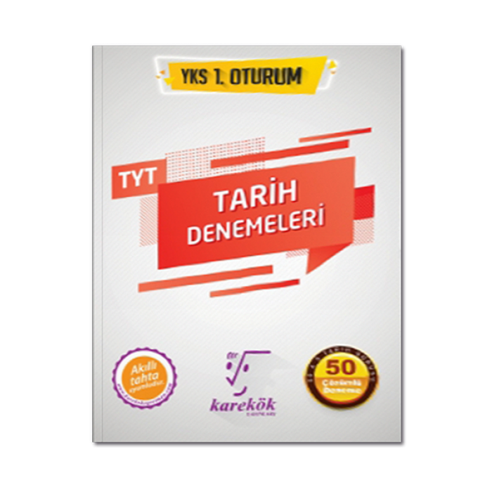 YKS 1.Oturum TYT Tarih Denemeleri Karekök Yayınları