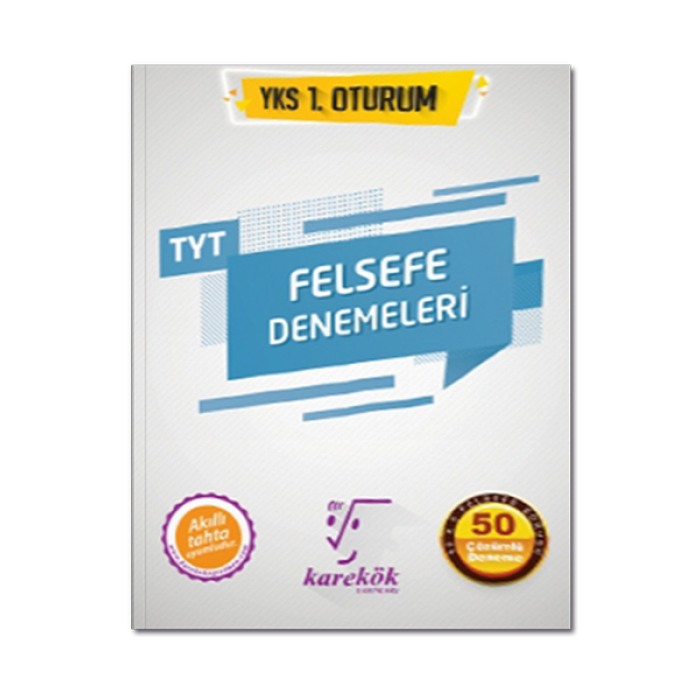 TYT Felsefe 50 Çözümlü Deneme Karekök Yayınları