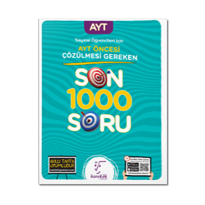 AYT Öncesi Çözülmesi Gereken Son 1000 Soru Sayısal Karekök Yayınları